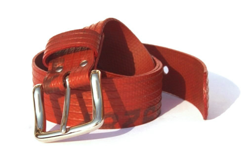 Recycled Fire Hose Belt One Prong Buckle