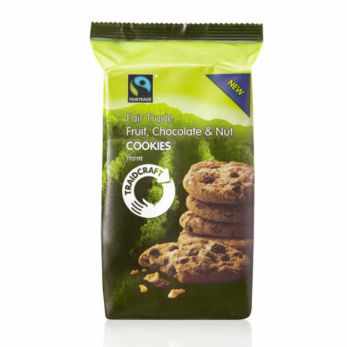 Traidcraft Fair Trade Fruit Chocolate Nut Cookies 180g
