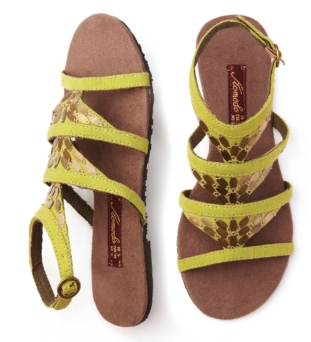 Komodo Zara Leaf Sandal Lime