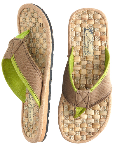 Komodo Cotton Canvas Toe Post Sandals