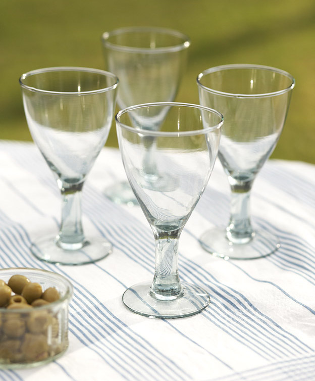 Traidcraft Recycled Wine Glasses 4 From Traidcraft Catalogue Code 25592