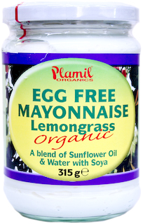 Plamil Organic Egg Free Mayonnaise with Lemongrass 315g