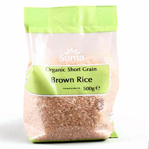 Suma Prepacks Organic Short Grain Brown Rice 500g