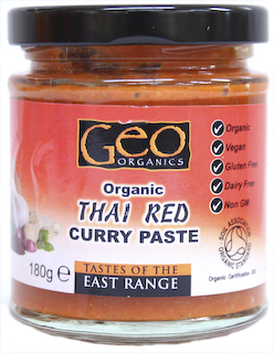 Geo Organics Organic Thai Red Curry Paste 180g