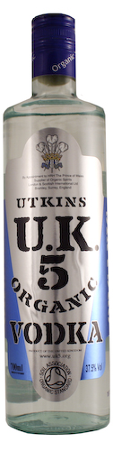 Utkins UK5 Organic Vodka 70cl