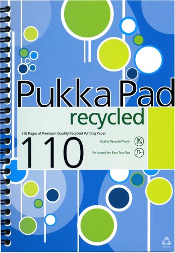 A5 Recycled Book Wirebound 110 Pages Circle Design