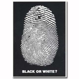 Black or white Postcard