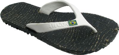Recycled Tyre Flip Flops Cipo White