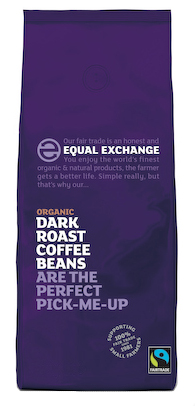 Equal Exchange Dark Roast Organic Coffee Beans 1KG