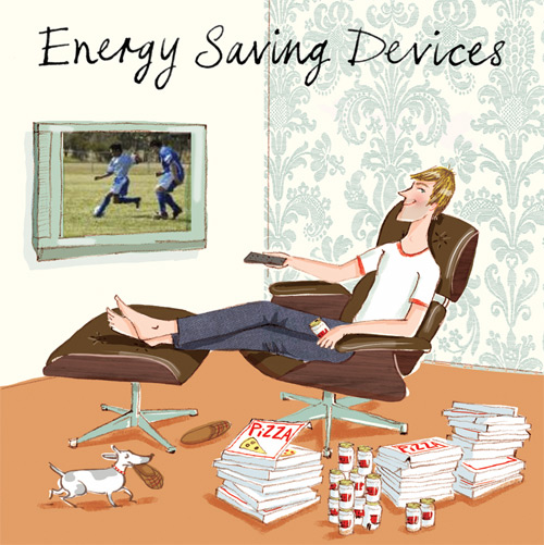Eco Chic Greetings Card Energy Saving Devices