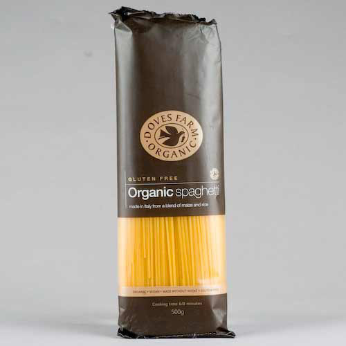 Doves Farm Wheat Free Organic Maize Rice Spaghetti 500g