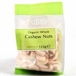 Suma Prepacks Organic Whole Cashews 125g