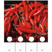 Fair Trade Chillis Spine Labels [4 pk]