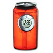 H2O Water Powered Can Clock - Red
