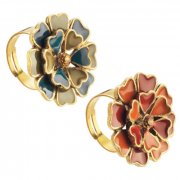 Fair Trade Flower Rings (Set of 2)