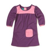 Organic & Fairtrade A-Line Jersey Pocket Dress (Purple)
