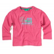 Give Peas A Chance Children's Longsleeve Tee (Pink)