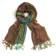 Paisley Ruched Scarf