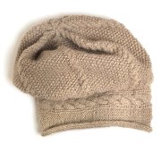 Knitted Cable Trim Hat