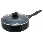 Kyoto Black Aluminium Covered Skillet - 24cm