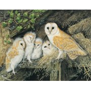 Barn Owl Family Recycled Jigsaw Puzzle 1000 Pieces