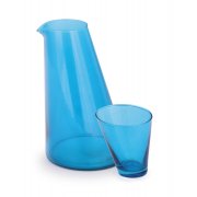 Koko Recycled Jug & Glass set (6) - Aqua