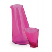 Koko Recycled Jug & Glass set (6) - Pink