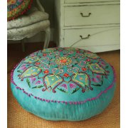 Fair Trade Embroidered Pouffe