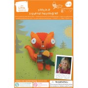 Stitch-it Squirrel Keyring Kit