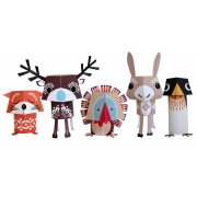 Festive Friends Christmas Paper Animals Kit