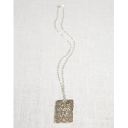 La Jewellery Recycled Silver After the Storm Necklace for Him