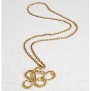 La Jewellery Recycled Brass Serpentine Necklace