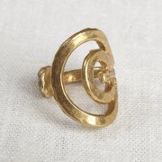 La Jewellery Recycled Brass Soliel Ring