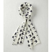 People Tree Swallows Print Scarf