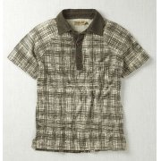 Komodo Venice Short Sleeve Print Hemp Polo