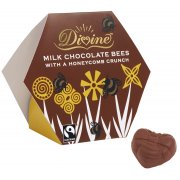 Divine Milk Chocolate Honeycomb Crunch Bees 100g