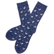 Braintree Bamboo Spring Dove Socks - Indigo