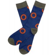 Braintree Mens Bamboo Harpford Circle Socks - Navy