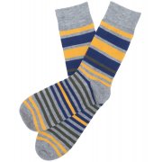 Braintree Mens Bamboo Multi Stripe Socks - Yellow Stripe