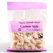 Suma Prepacks Organic Whole Fairtrade Cashews 250g