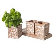 Butterfly Terracotta Herb Pots
