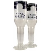 Green Glass  Glasses - Corona Bottles (2)