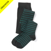 Organic Cotton Dark Striped Tights