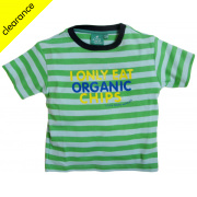 I Only Eat Organic Chips Striped T-Shirt