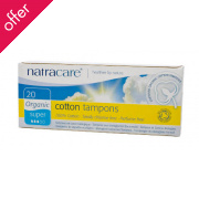 Natracare Organic Cotton Tampons - Super - 20