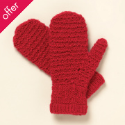 People Tree Pink Cosy Mittens