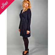 Clara V-Neck Bamboo Drape Dress