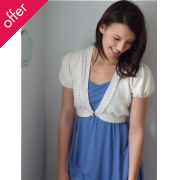 Louise Crop Organic Cotton Cardigan