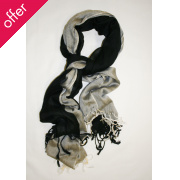 Braintree Black & White Two Tone Scarf