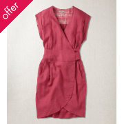 Komodo Dali Linen Wrap Dress